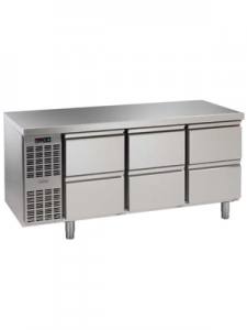 Nordcap Kühltisch mit Arbeitsplatte CLM 650-3-7051 (3 Abteile)