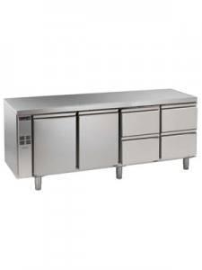 Nordcap Kühltisch mit Arbeitsplatte CLO 650-4-7031 (4 Abteile)